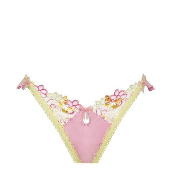 ❤️2 for 60$💜 For Love and Lemons - Sunset Butterfly Ruffle Thong Panty - Size L - Picture 3 of 5